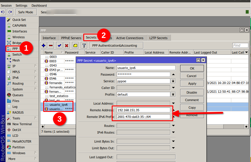 Ipv Pppoe Ipv Pppoe Prefijo Est Tico Wisphub Net