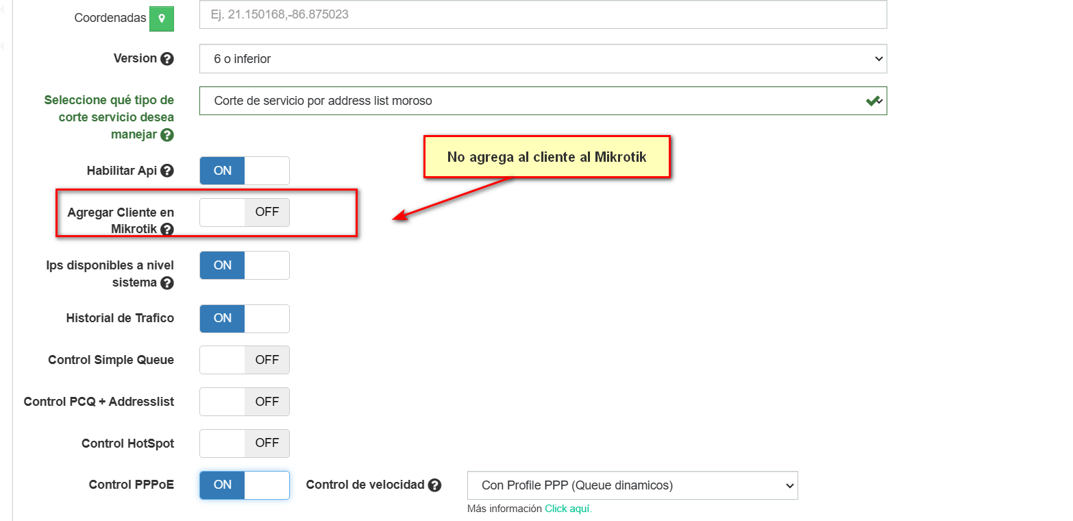 Opción 1 3 Limitar por OLT con PPPoE y Profile Default IPV4 Remote