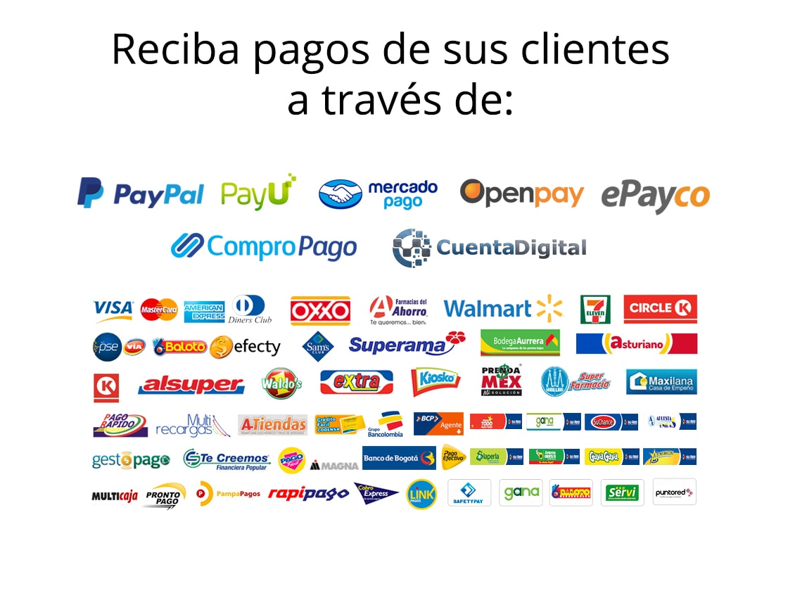 Pasarelas de Pago Oxxo, PayPal en WisHub" title="Pasarelas de Pago Oxxo, PayPal en WisHub