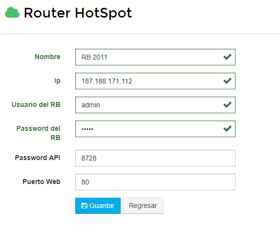 Agregar Router HotSpot WispHub