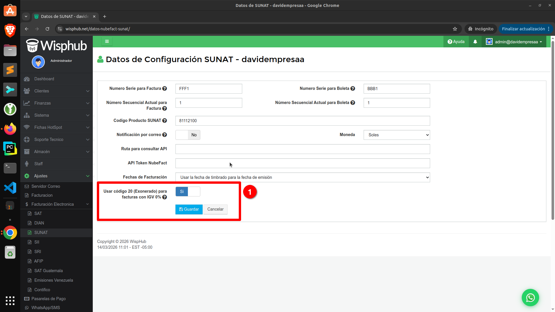 imagen de muestra de existencia del nuevo boton.