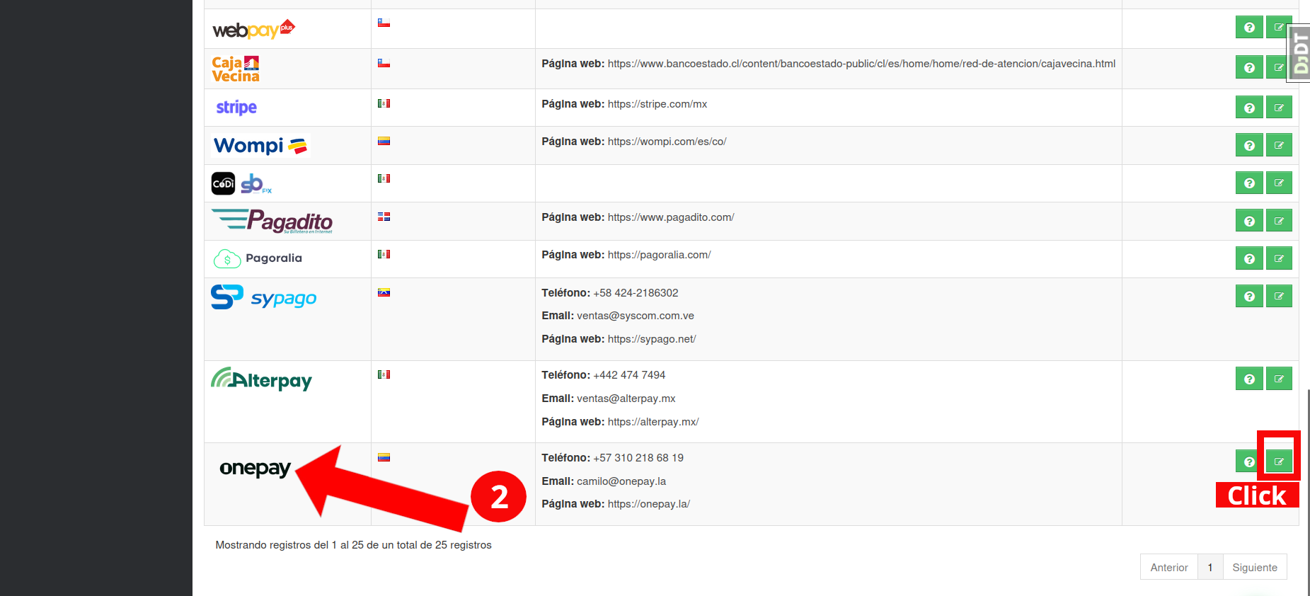 Configuración de Onepay en Wisphub 2