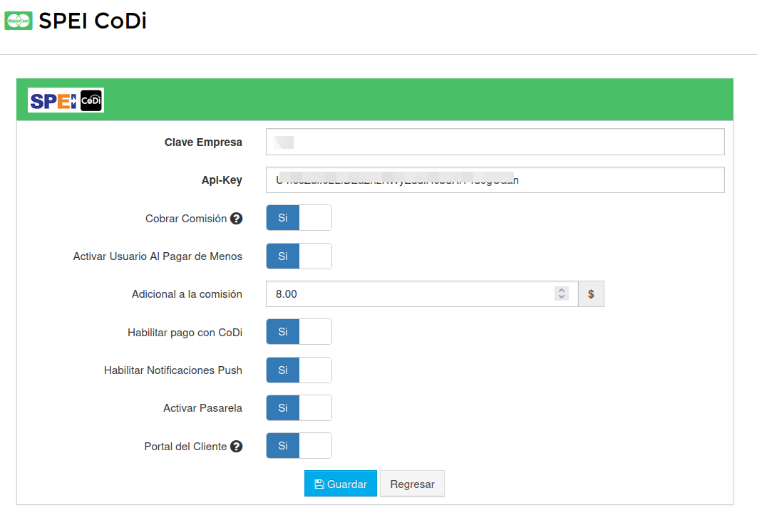 Formulario SPEI CoDi